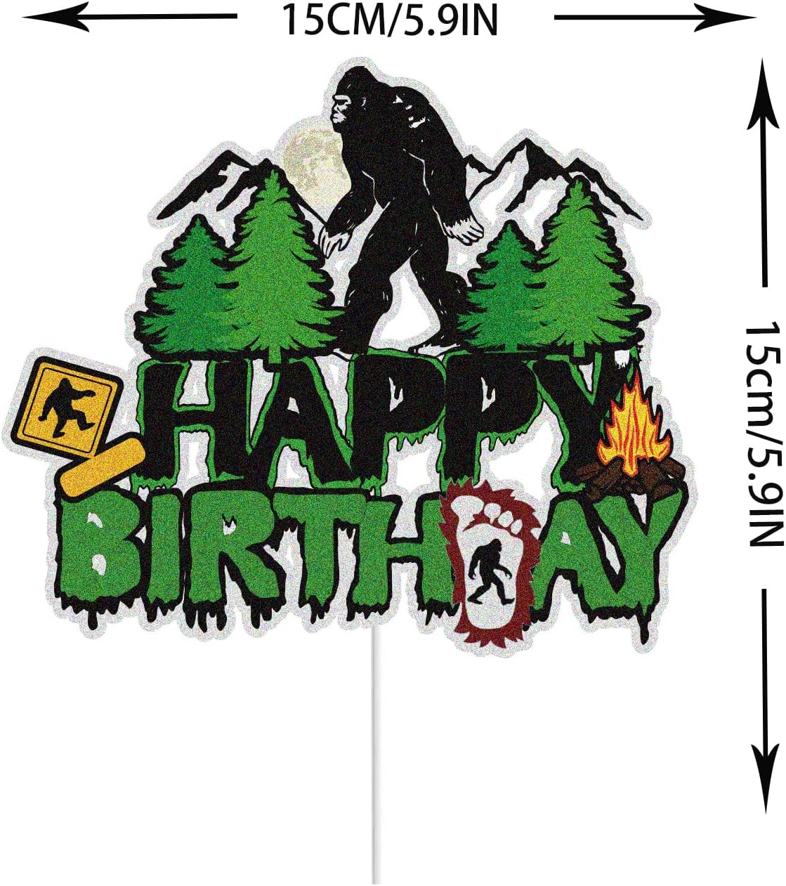 Thumbnail 1 de Bigfoot Cake Topper 6-Inch