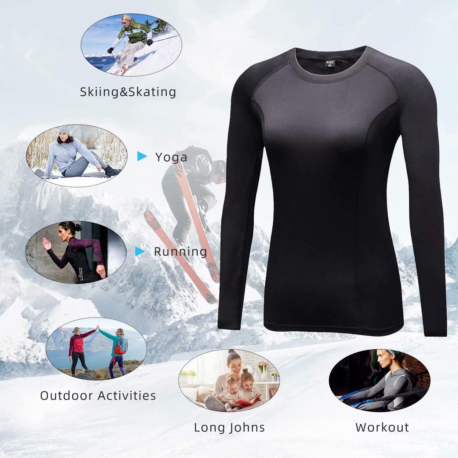 Thumbnail 5 de Sillictor Women's Thermal Compression Base Layer Top