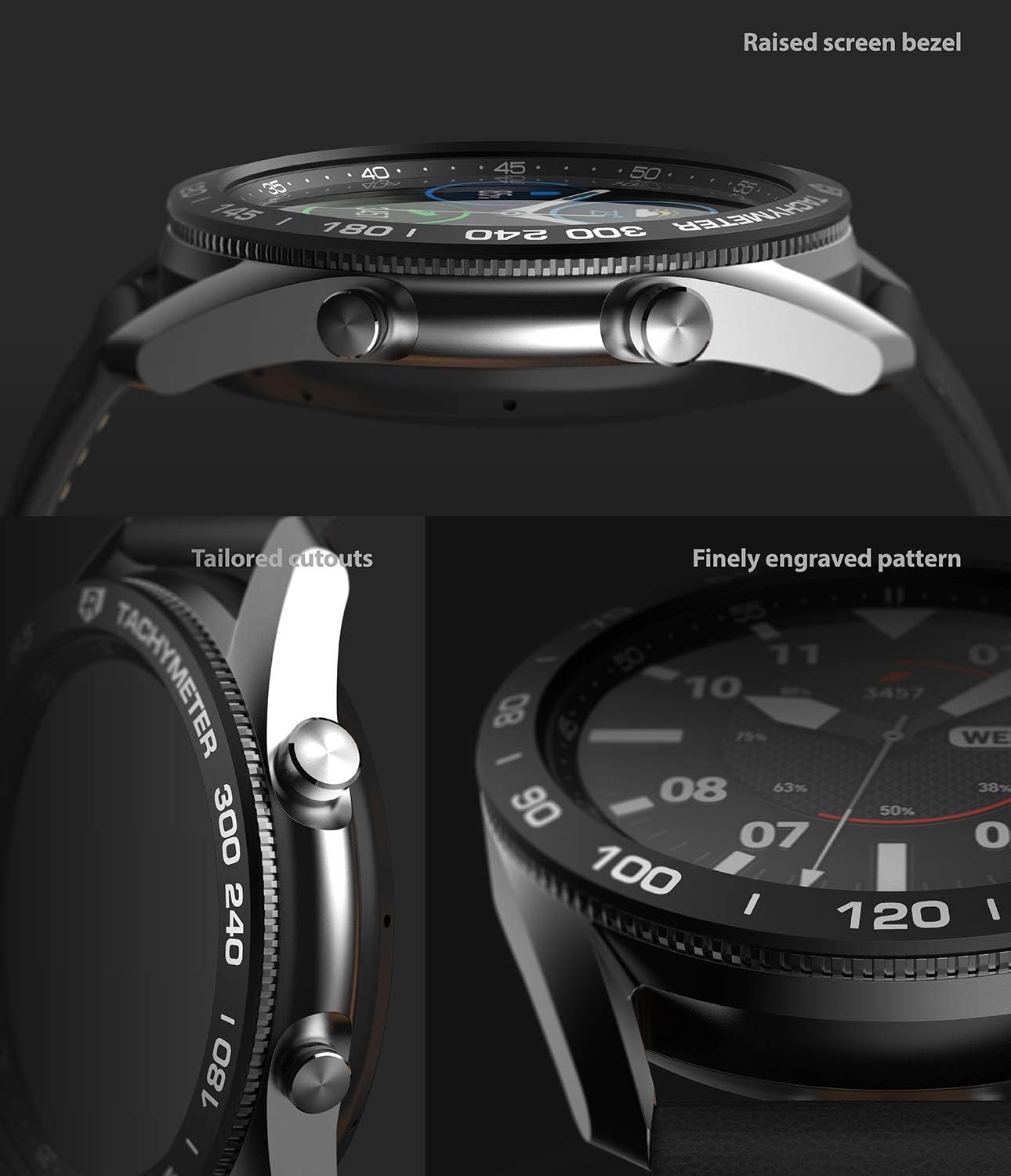Thumbnail 6 de Ringke Bezel Styling for Galaxy Watch 3 45mm Bezel Ring – Black