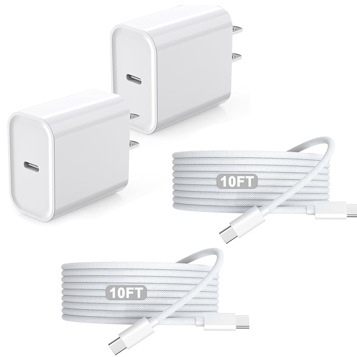 Detalle de Blechmeki USB C Wall Charger 20W 2Pack