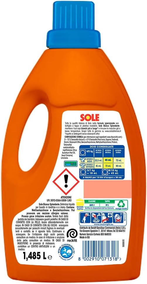 Thumbnail 1 de Sole Bianco Splendente 33 lavaggi, detersivo