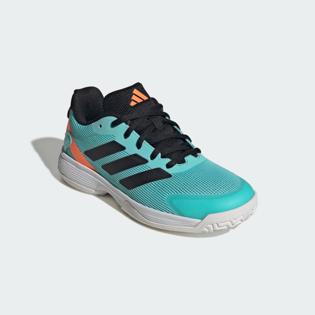 Detalle 2 de Zapatilla Ubersonic Tennis (Niños) de Adidas: comodidad y juego seguro en Turquesa