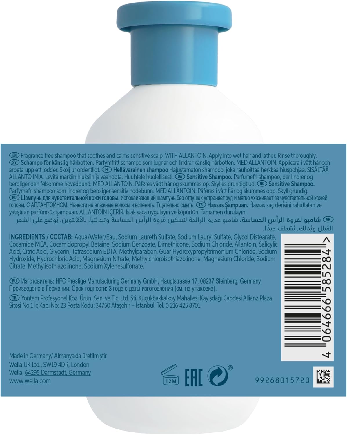 Thumbnail 1 de Wella Professionals Invigo Scalp Balance Shampoo per cute secca