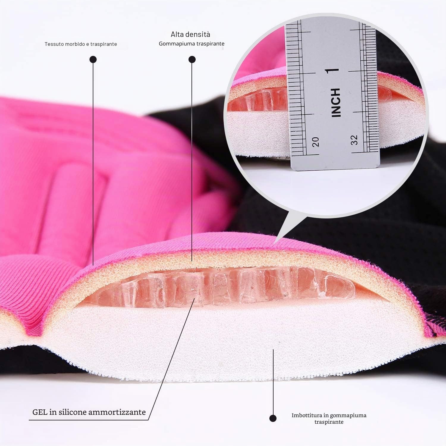 Thumbnail 6 de Sportneer Pantaloncini da Ciclismo da Donna con Gel 3D – Taglia S a XXL, imbottitura e design femminile