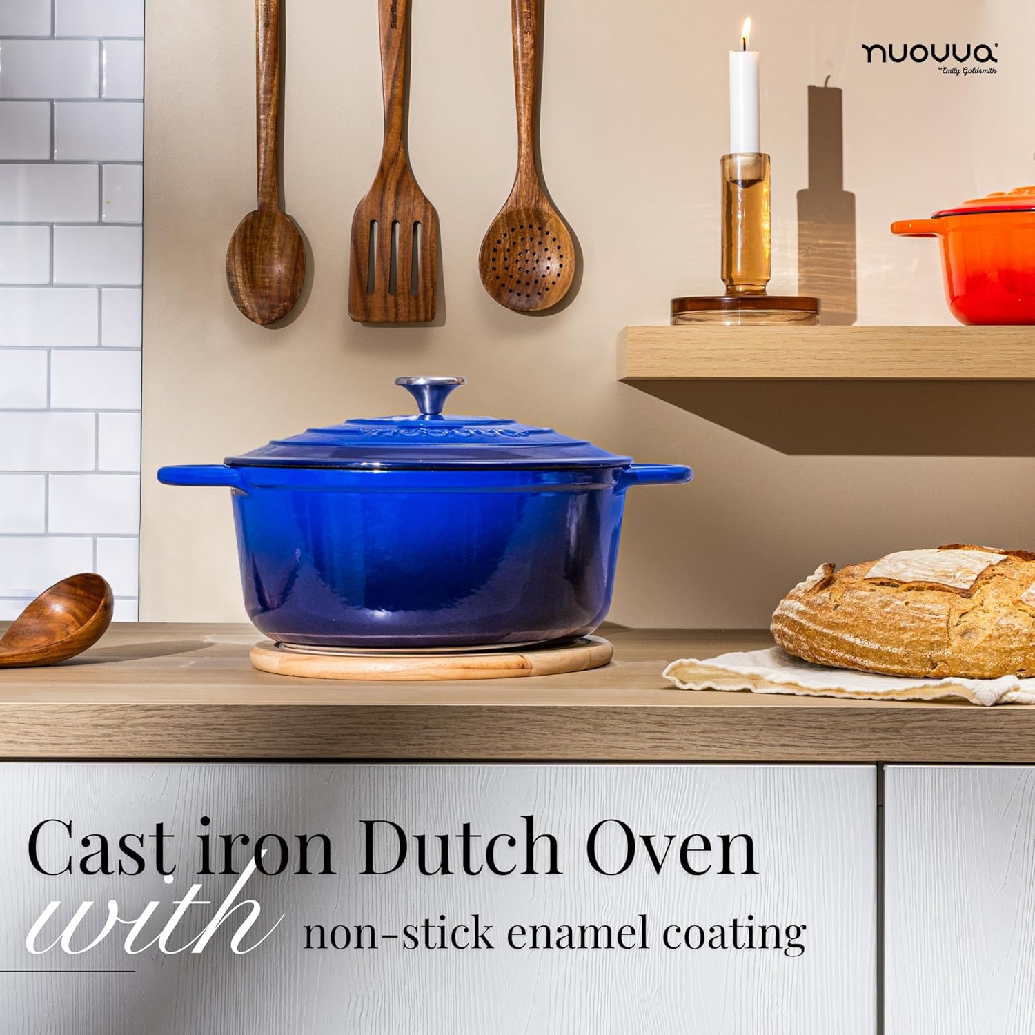 Detalle 2 de Nuovva Enamelled Dutch Oven 6.4 Qt 🍲