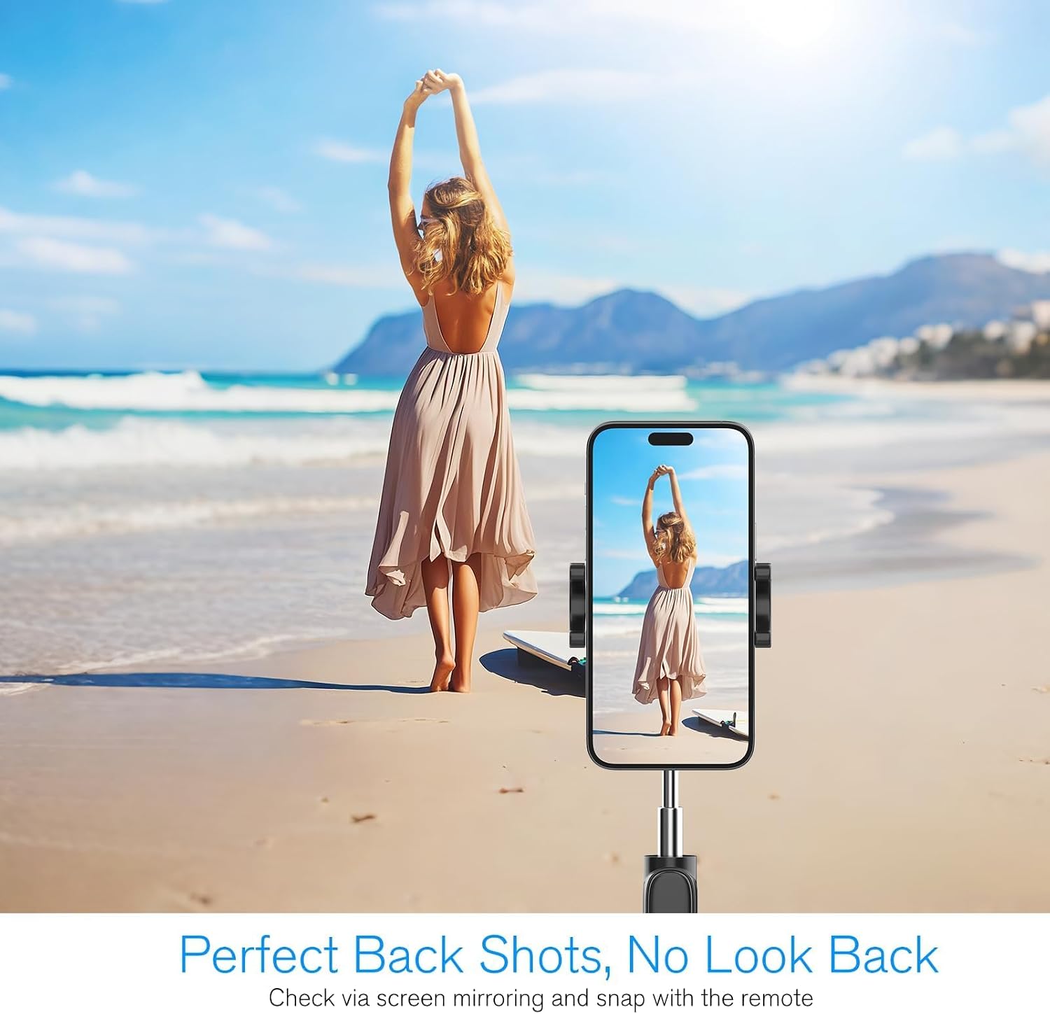 Thumbnail 2 de LUCKSKY Vlog Selfie Monitor Screen for iPhone — 4K 60fps, Wireless Mirroring, Remote, Magnetic Fixation