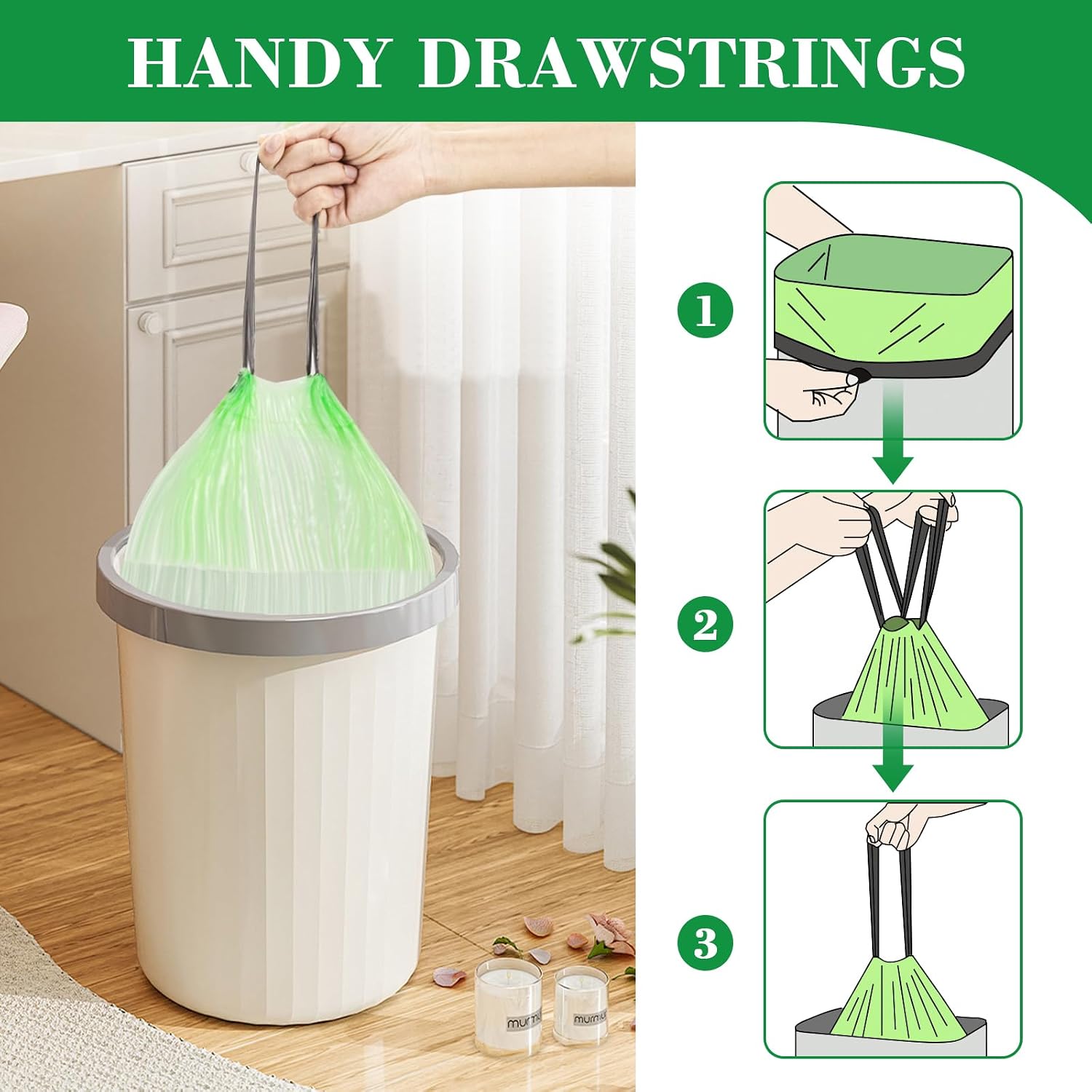 Thumbnail 2 de JelKen 60 Biodegradable Bin Liners 30L