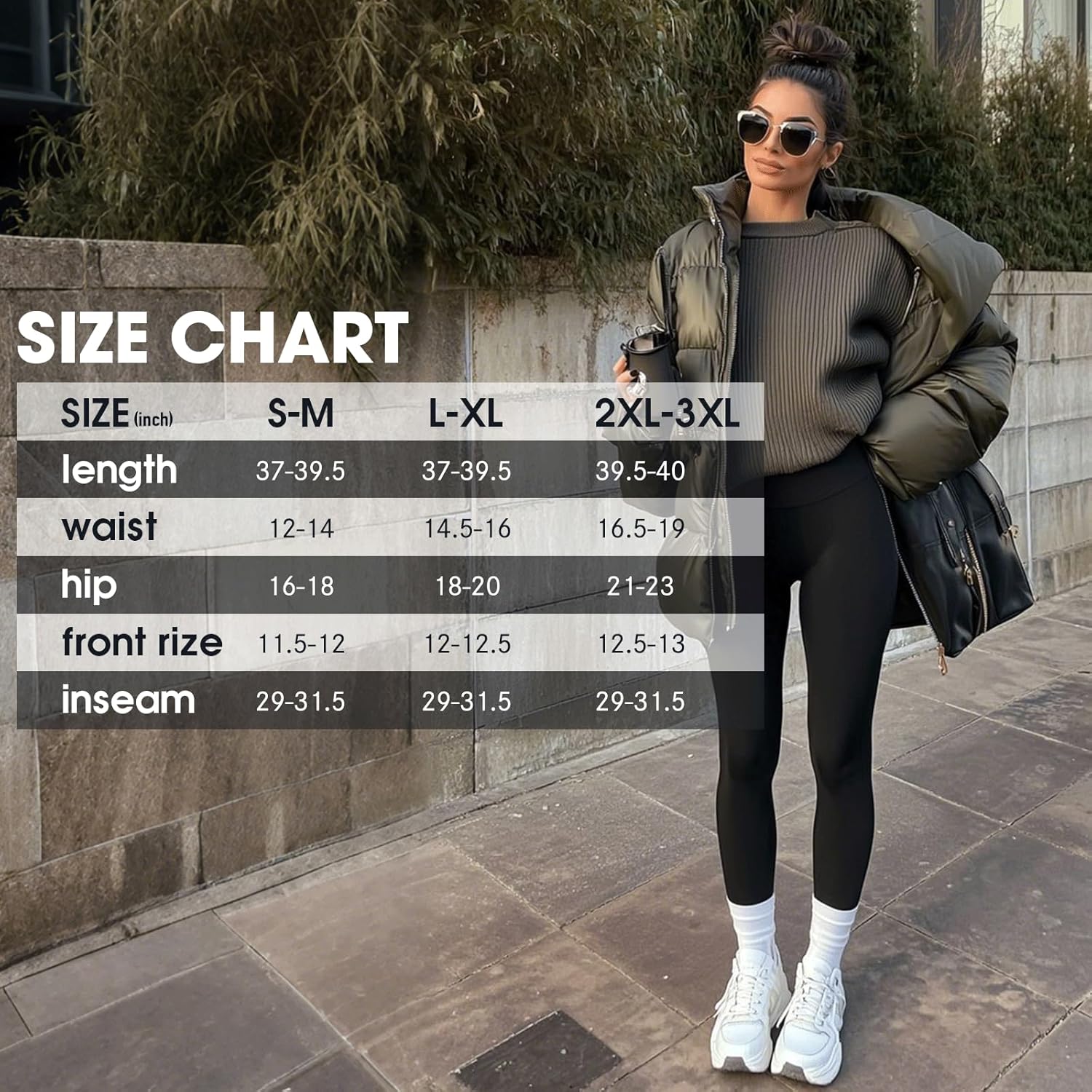 Detalle de 4 Pack High-Waisted Leggings for Women with Butt Lift and Tummy Control