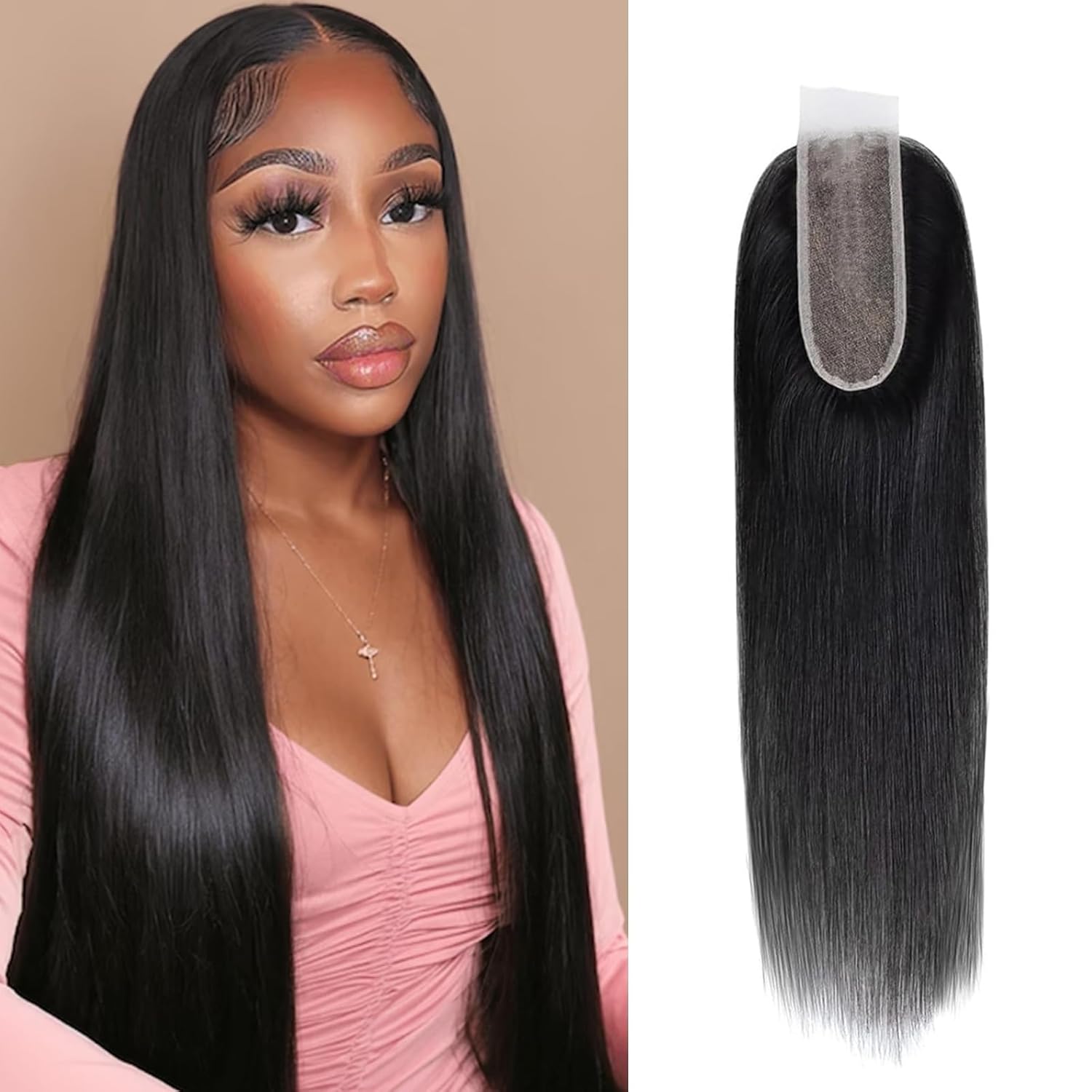 Thumbnail 6 de 13x4 lace frontal closure 14 inch human hair
