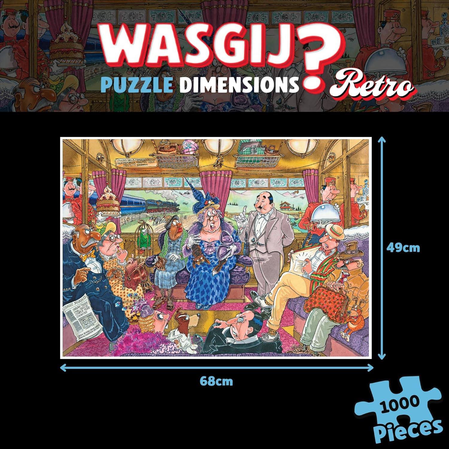 Thumbnail 1 de Wasgij Mystère rétro 9 – Zugüberfall (Puzzle 1000 pièces)