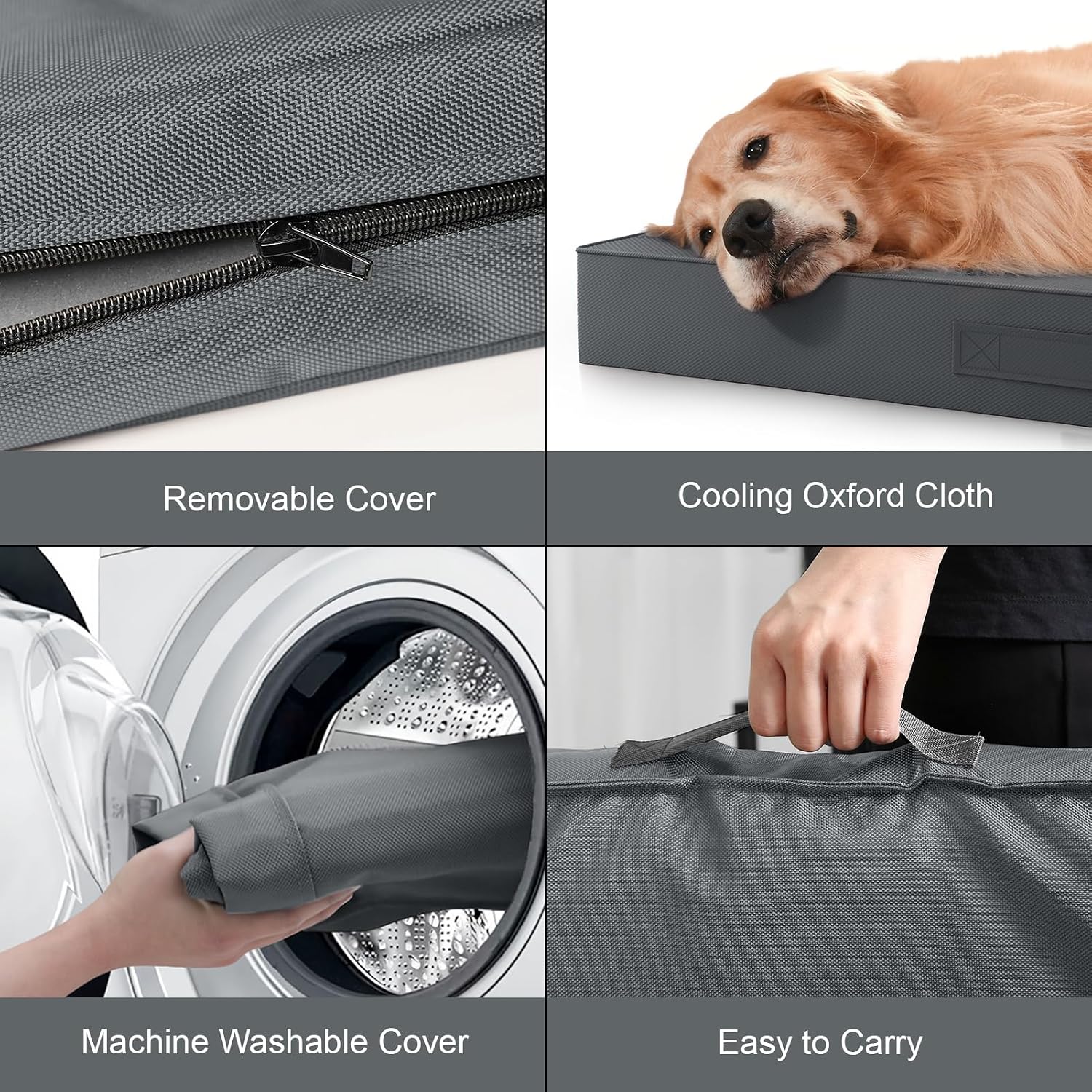 Detalle 1 de Tail Stories Orthopedic Dog Bed, 1680D Oxford