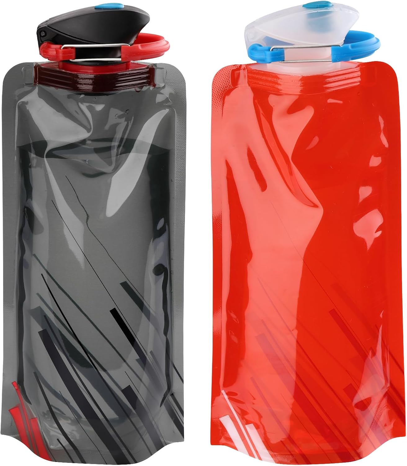 Thumbnail 6 de VIEVRE Faltbare Trinkflasche 2 Stück – Wiederverwendbar, BPA-frei, Schwarz