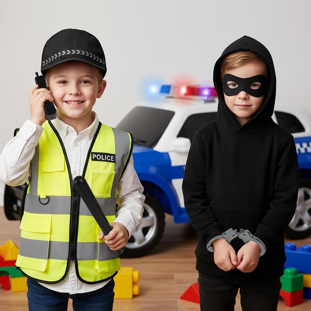 Thumbnail 4 de Alaoo Costume de Pompier et Policier – Set 5 pièces pour enfant