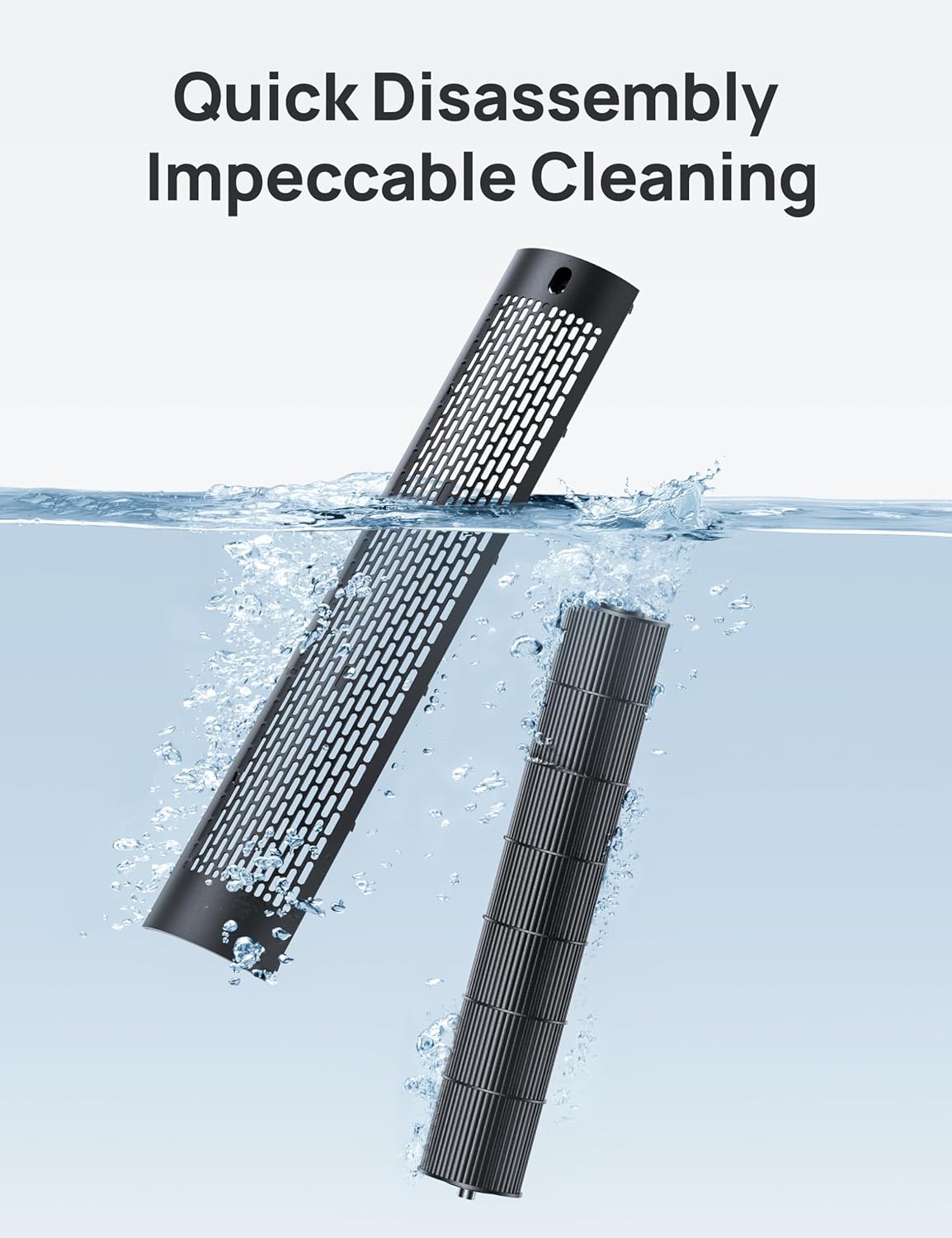 Thumbnail 4 de DREO 20dB Smart Tower Fan (Starlight) – WiFi/Alexa, 9 speeds and bladeless 90° oscillation