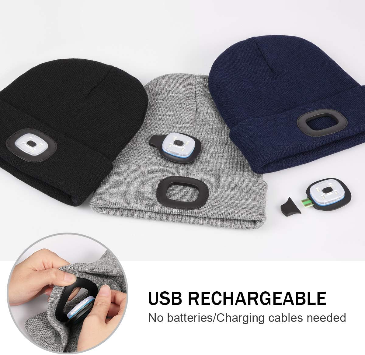 Detalle 2 de YunTuo LED Beanie 120 Lumens