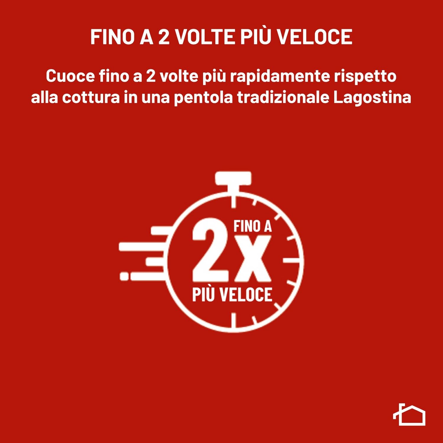 Detalle de Lagostina Mia pentola a pressione da 7 L in acciaio inox 18/10 Ø 22 cm (induzione e gas) con coperchio ad apertura facilitata