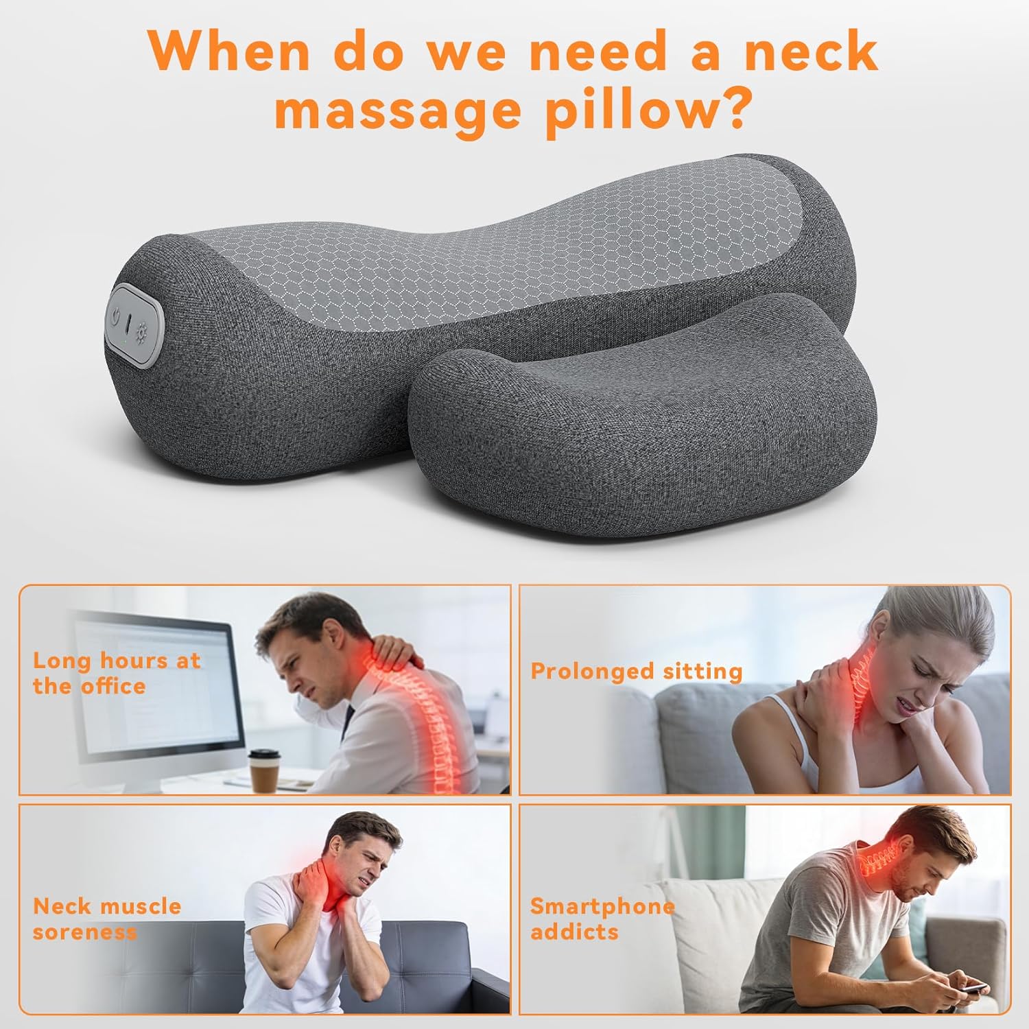 Thumbnail 5 de Yunari 38520 3-in-1 Cordless Heated Neck Pillow with Memory Foam