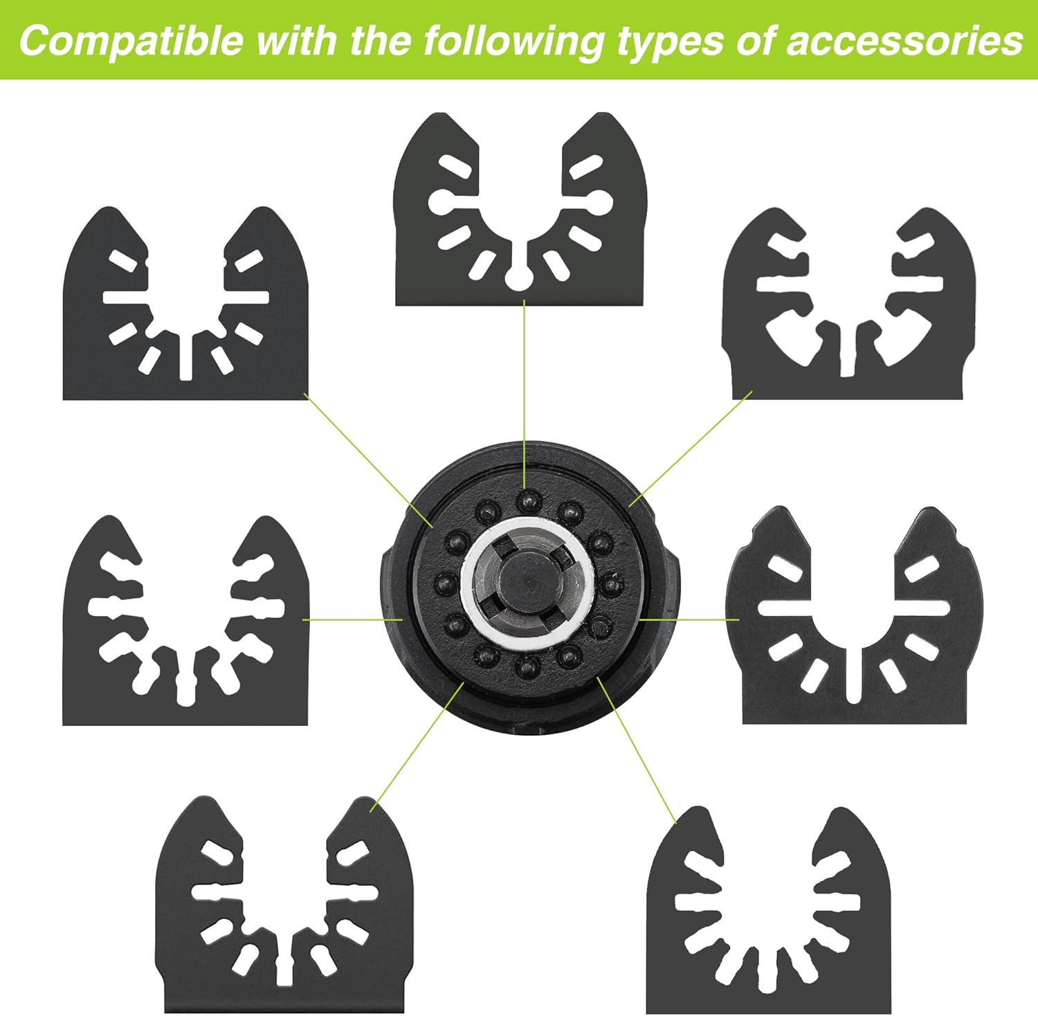 Thumbnail 5 de WORKPRO 300W Oscillating Multi-Tool Kit with 7 Speeds (15,000–23,000 RPM) and 17-Piece Accessories