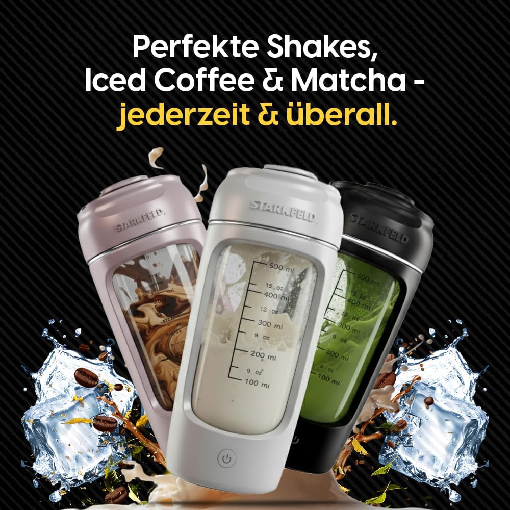 Thumbnail 3 de STARKSHAKE® V4 – Elektrischer Protein-Shaker, pink, 8000 UPM, USB-C, inkl. STARKPOD