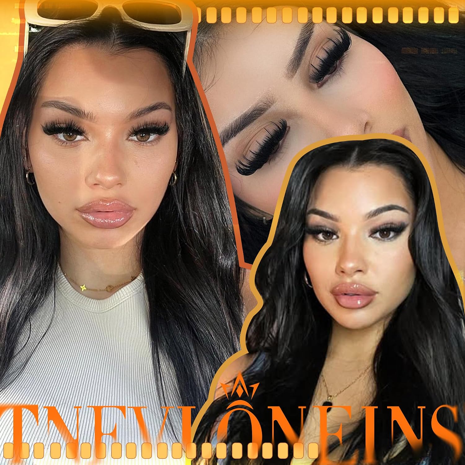 Thumbnail 5 de TNFVLONEINS Fluffy Lash Clusters with Spikes (12–20mm) — Reusable Full Volume Faux Mink Cluster Lashes