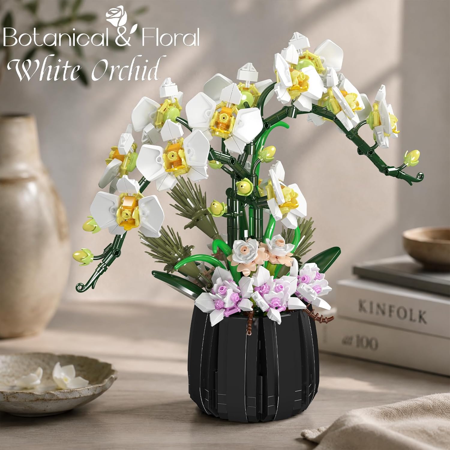 Detalle 2 de Mould King 24108 Orchideen-Baustein-Modell
