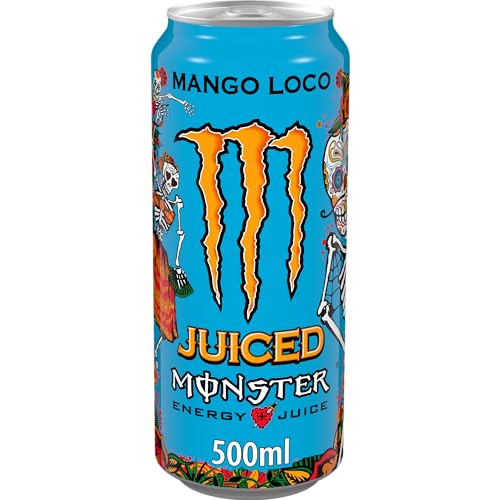Detalle de Monster Energy Mango Loco: 24 lattine da 500 ml – energia esotica al mango