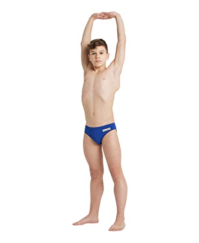Detalle de ARENA Solid Team Junior Costume da Nuoto per Bambino – MaxLife Eco, asciugatura rapida e protezione UV 50+