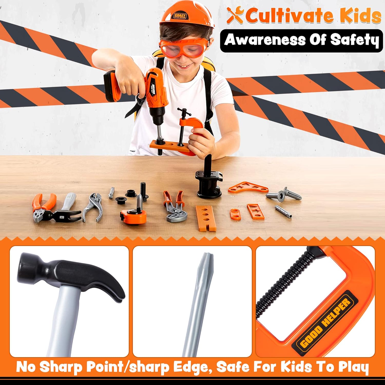 Detalle 2 de JOYIN 32PCS Kids Tool Set for Pretend Play