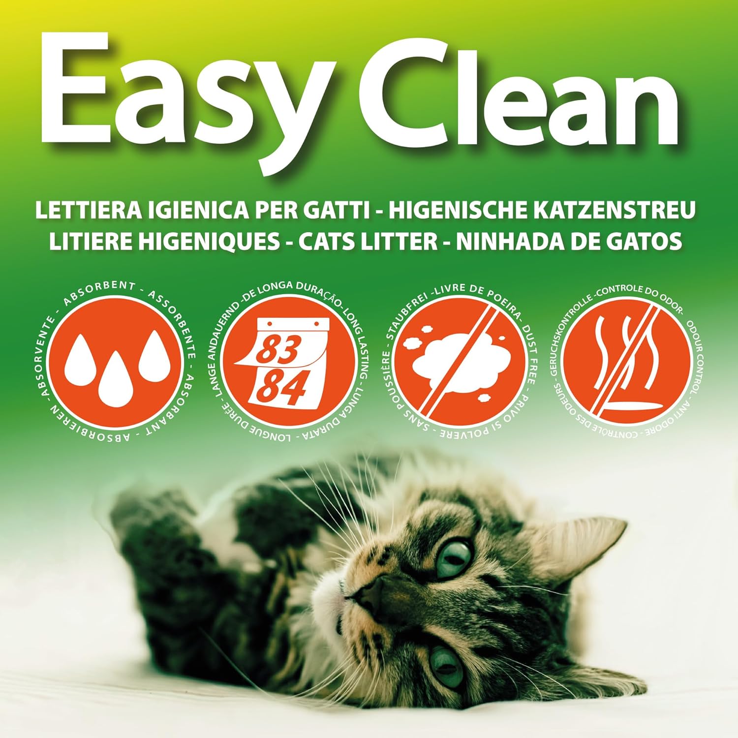 Detalle 2 de Croci Easy Clean Lettiera Gatto in Cristalli di Silicio 7,5 L – alta assorbenza e pulizia veloce