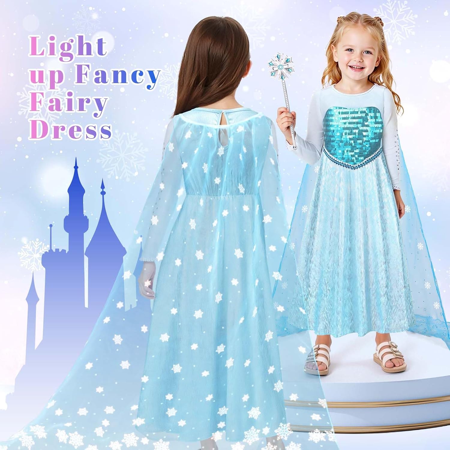 Thumbnail 6 de WIKITOT Princess Light-Up Dress 3-10 years