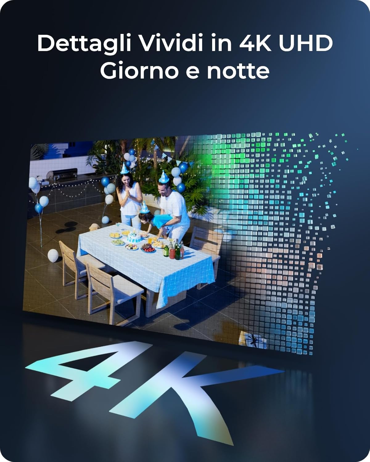 Thumbnail 1 de Reolink 4K 360° PTZ Telecamera Wi-Fi Esterno Kit (Senza Fili) – Visione Notturna a Colori e Registrazione Locale