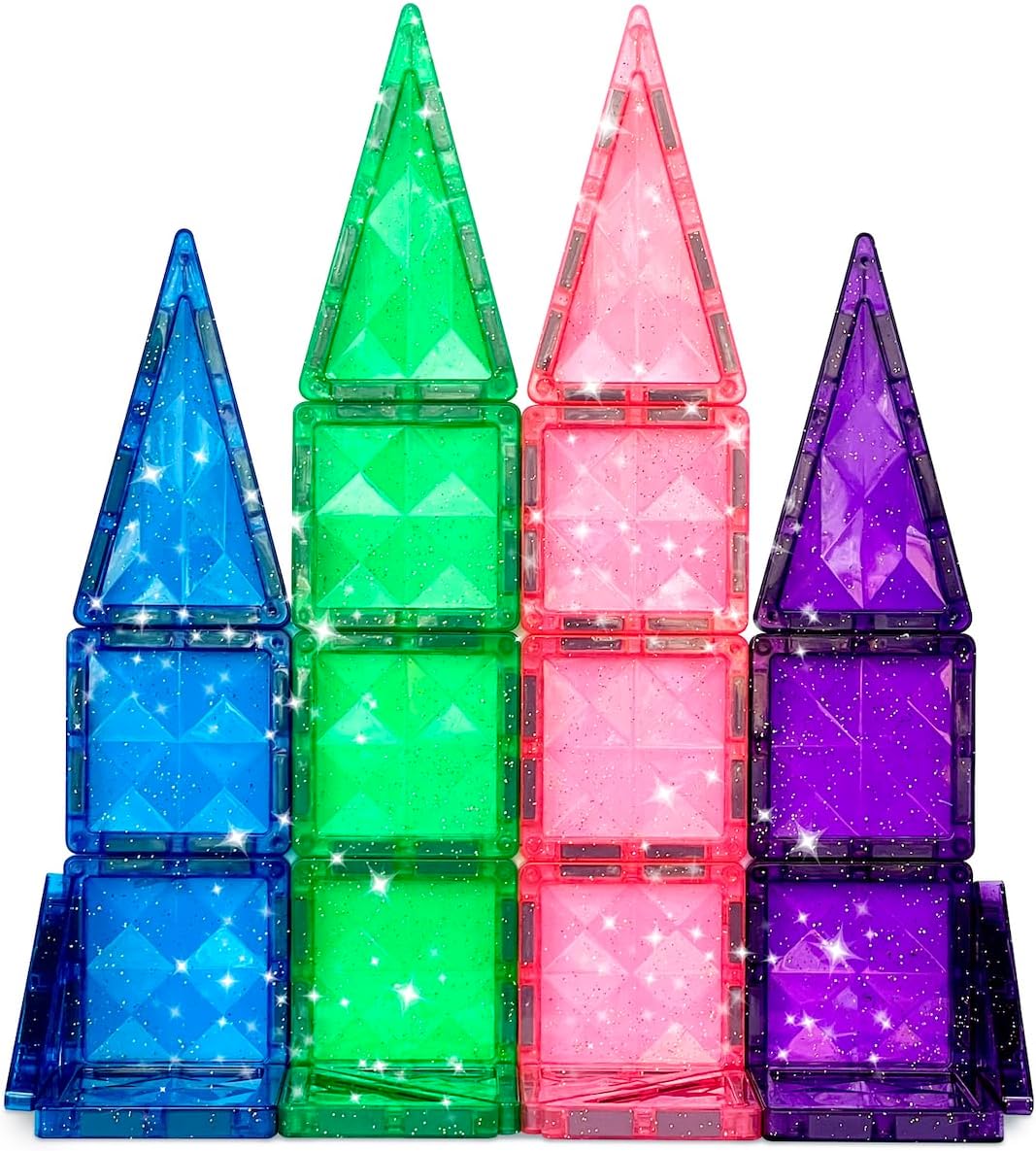 Thumbnail 3 de CreateOn Crayola Mini Magnetic PIP-Tiles: 24-Piece Glitter Magnetic Building Set for Travel Fun