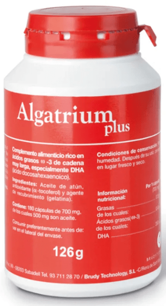 Detalle de Algatrium Plus 180 Perlas omega-3