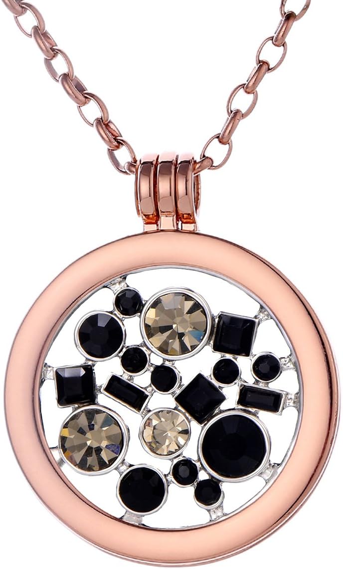 Thumbnail 6 de Morella Collana Donna con Pendente in Acciaio Inossidabile Rosato da 70 cm con Moneta da 33 mm in Sacchetto di Gioielli