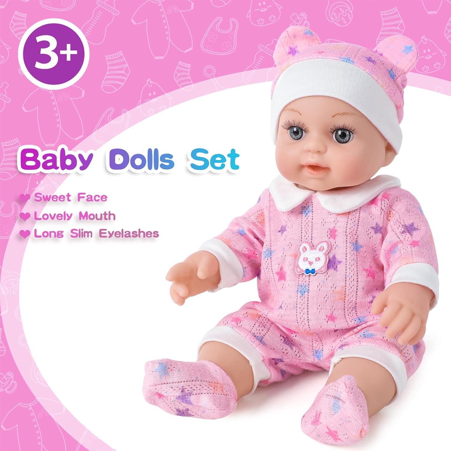 Thumbnail 5 de BDDOLL 12" Baby Doll for Toddlers