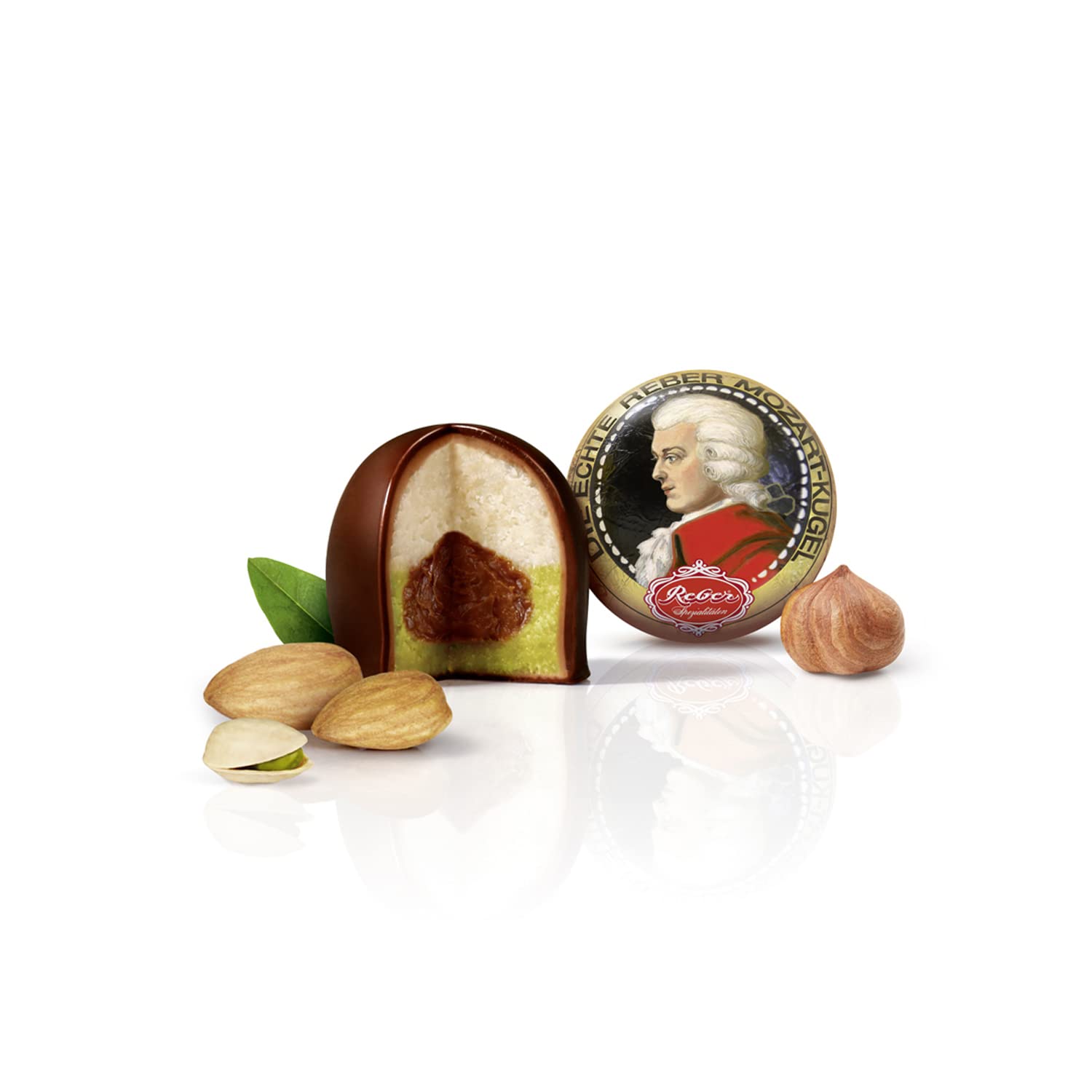 Thumbnail 1 de Reber Wolfgang & Constanze Mozart, Mozart-Kugeln & Pastete, Zartbitter/Alpenmilch & Nougat – 9er-Packung