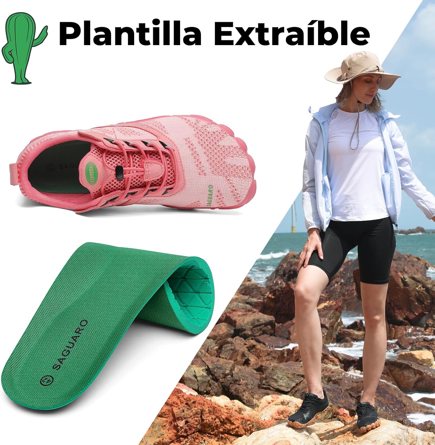 Thumbnail 4 de SAGUARO Barefoot Zapatillas Minimalistas Zero Drop Gr.36-48
