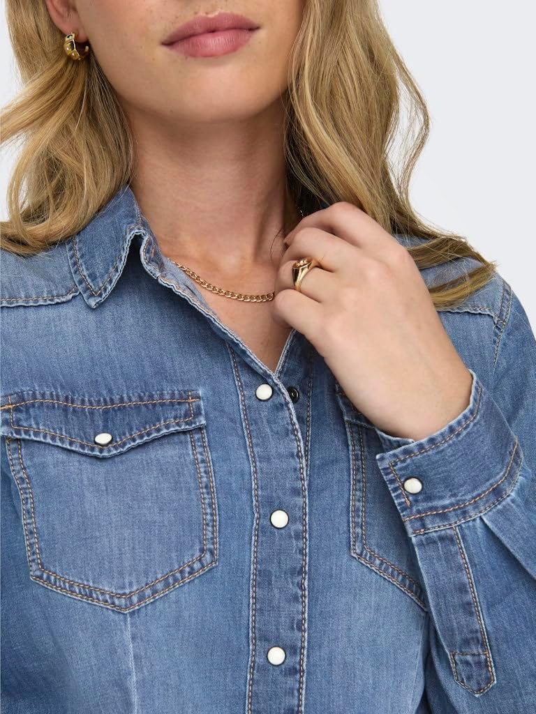 Thumbnail 2 de ONLY ONLALEXA Denim Shirt: camicia in denim dal taglio comodo
