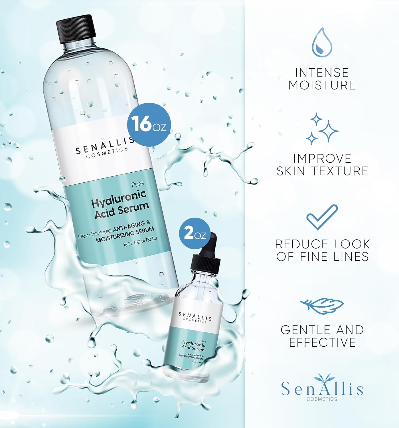 Thumbnail 1 de Hyaluronic Acid Serum, 16 fl oz + 2 fl oz Set, Fragrance-Free