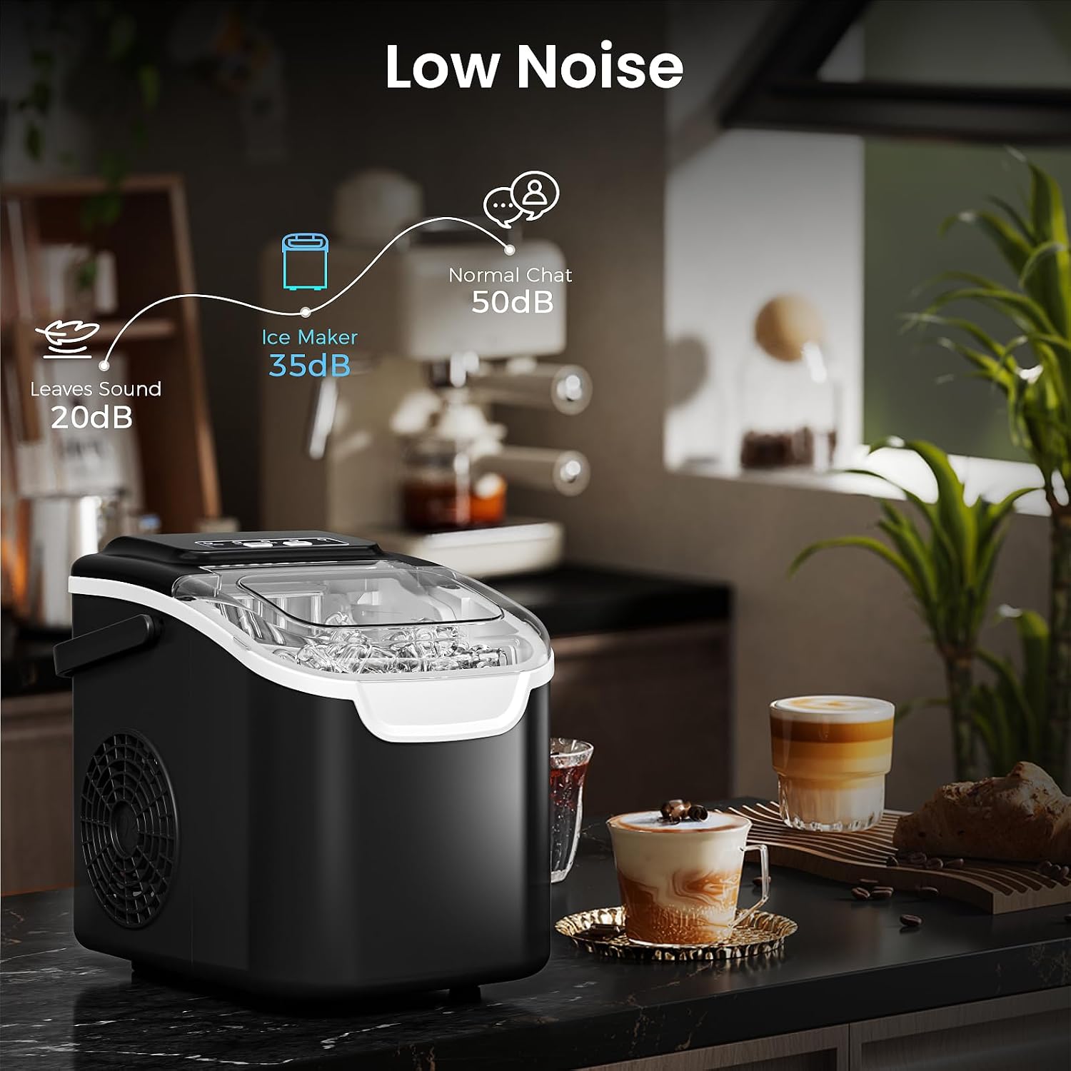 Thumbnail 5 de Antarctic Star HZB-12/Q Countertop Ice Maker, Self-Cleaning, Two Ice Sizes