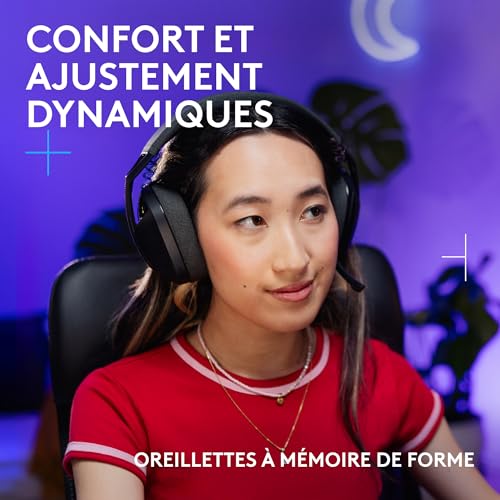 Detalle 2 de Logitech G G321 Lightspeed: casque gaming Bluetooth sans fil – confort léger et performance fiable