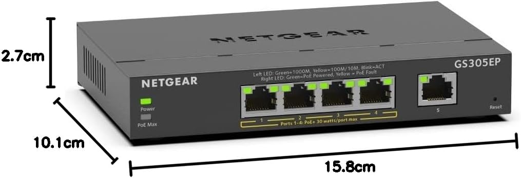 Thumbnail 6 de NETGEAR GS305EP PoE+ 63W Switch