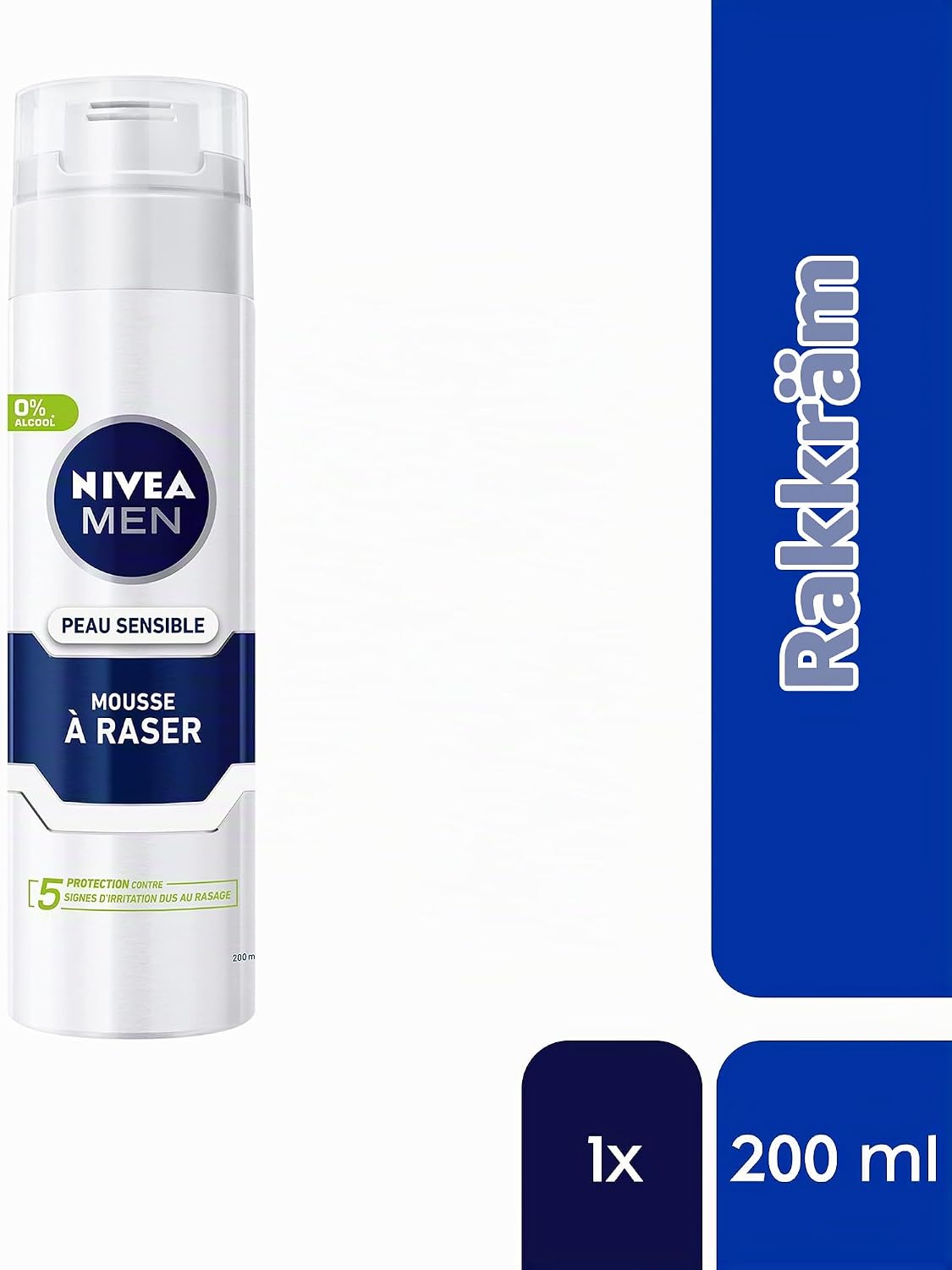 Detalle de NIVEA MEN Skin Sensible rakskum 200 ml med kamomill och trollhassel