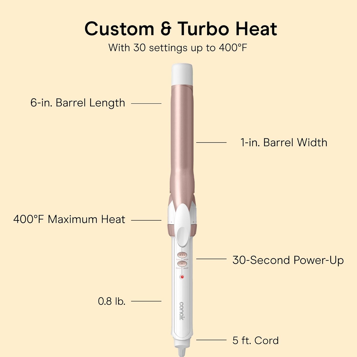 Thumbnail 3 de Conair Double Ceramic 1-Inch Curling Iron