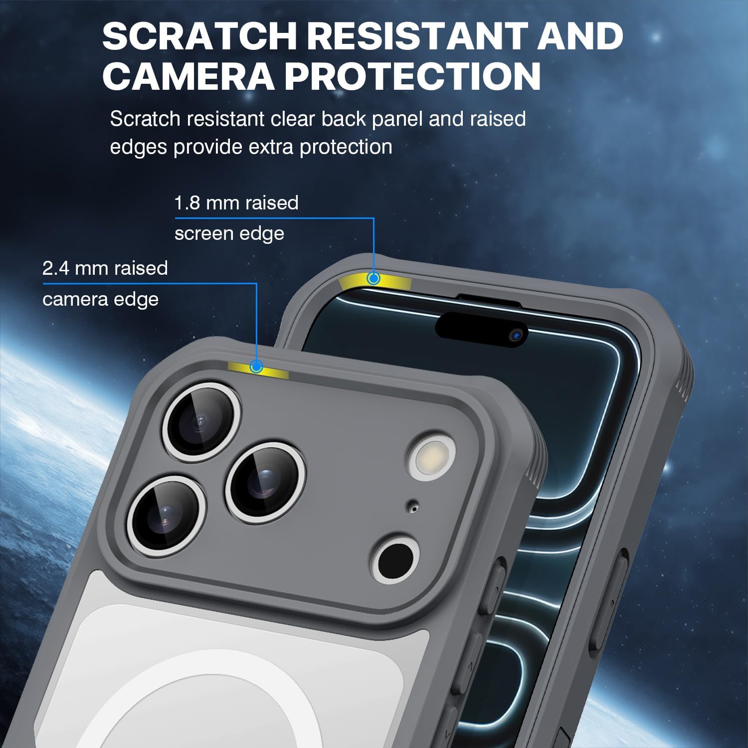 Thumbnail 6 de CENHUFO Privacy Case for iPhone 17 Pro Max (6.9 inch) with built-in 9H glass screen protector and MagSafe support
