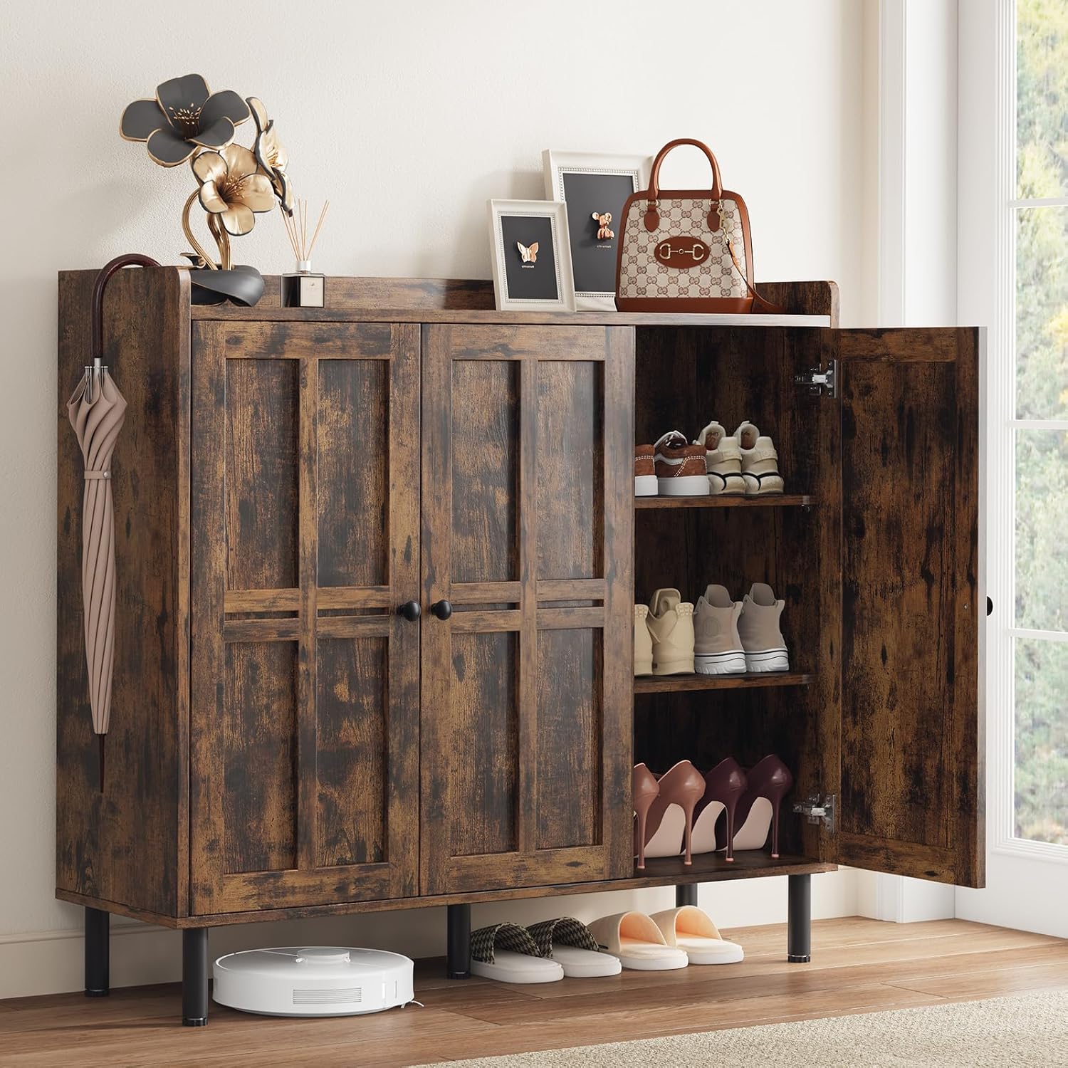 Detalle 2 de ComfyCorner Shoe Cabinet with 3 Doors