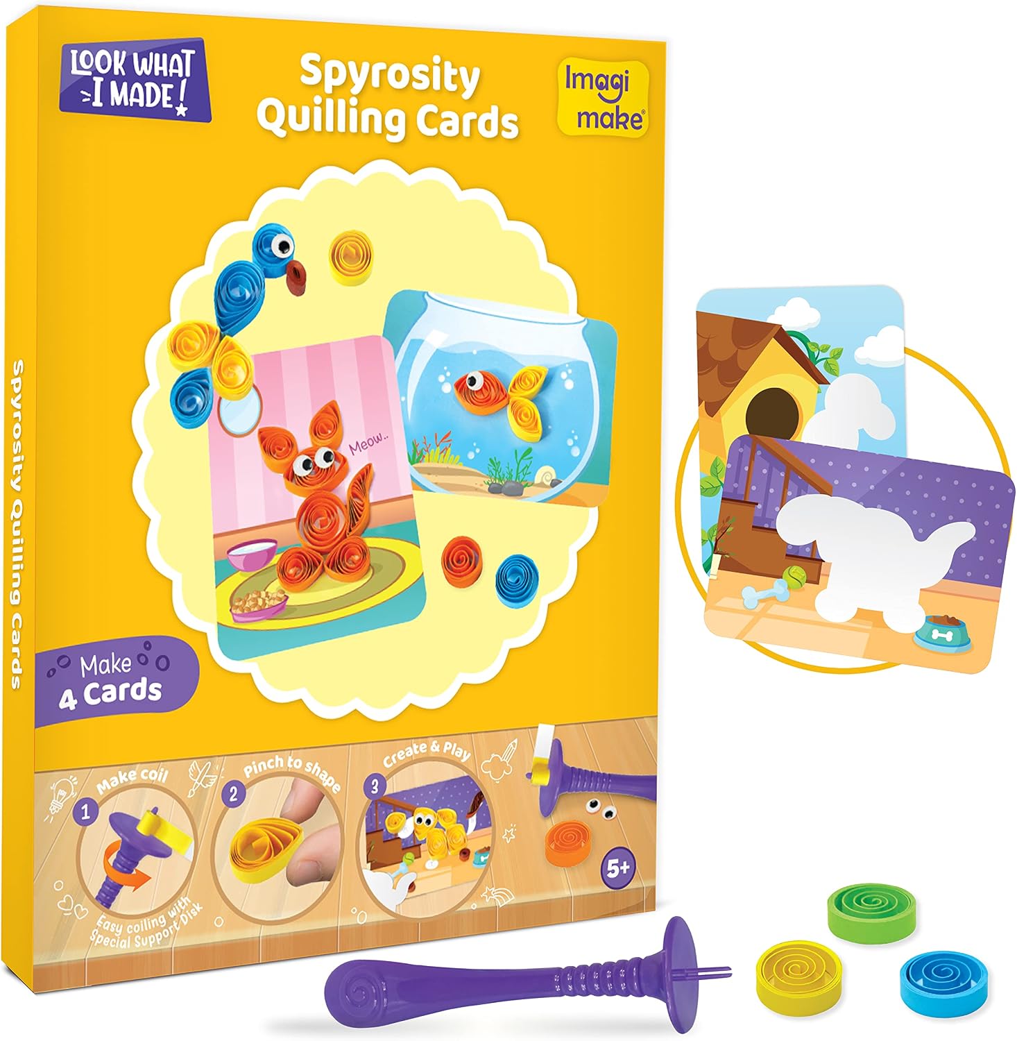 Detalle de Imagimake Kids Craft Kit, 5-in-1