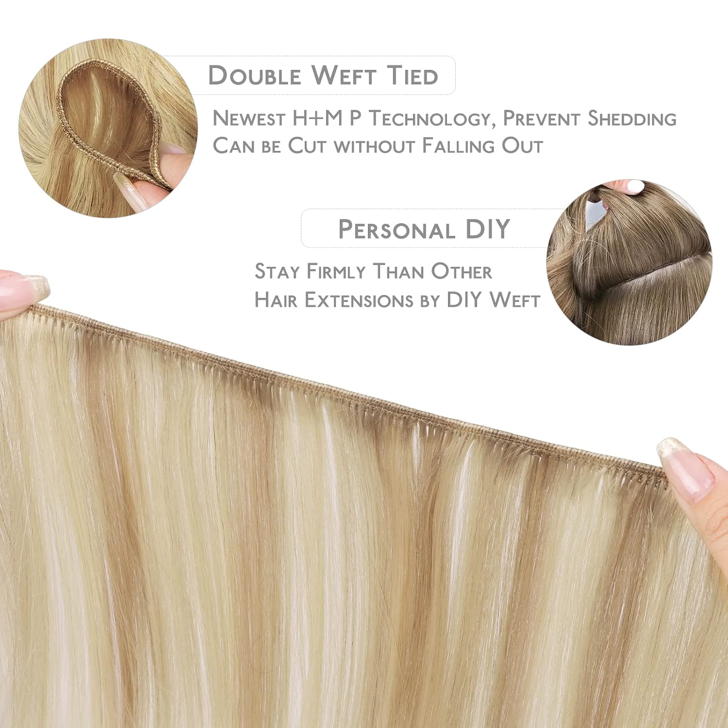 Thumbnail 2 de WENNALIFE 20 Inch Sew‑In Remy Hair Extensions