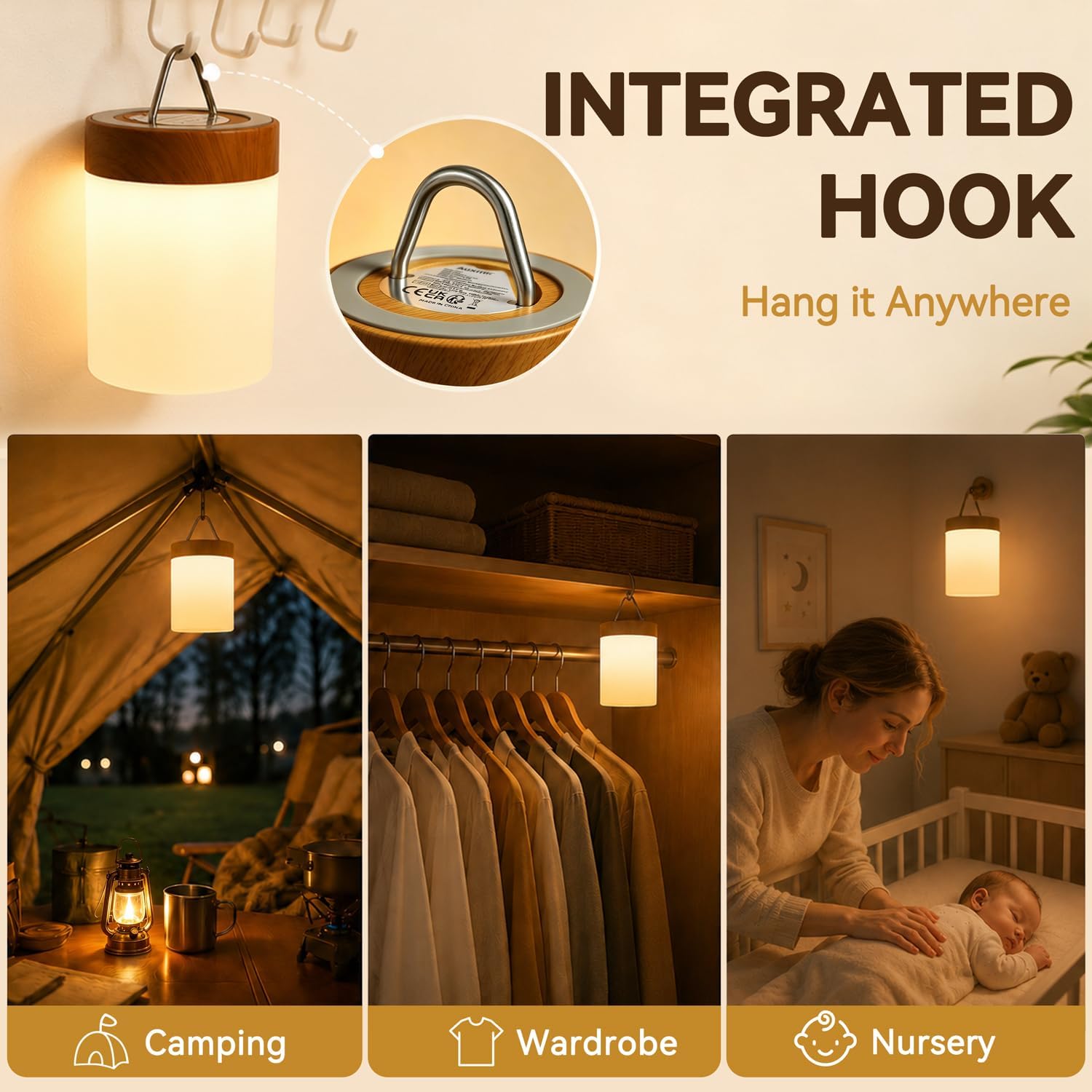 Thumbnail 5 de Auxmir Night Light 3000mAh portable lamp