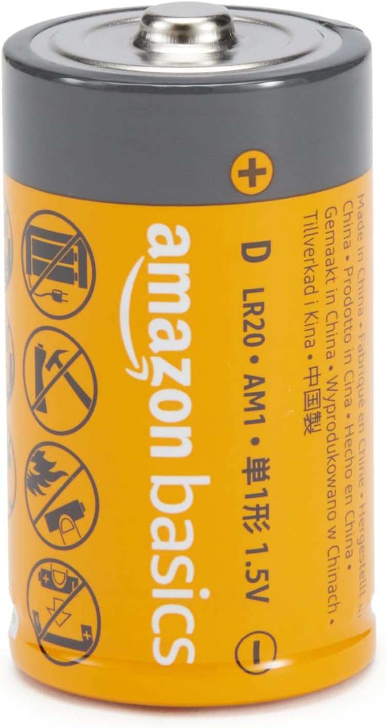 Detalle de Amazonベーシック LR20 単1形アルカリ乾電池 4本セット・1.5V・5年保存
